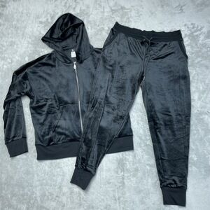 Felina Women's XL Tracksuit Black Polyester Blend d1517